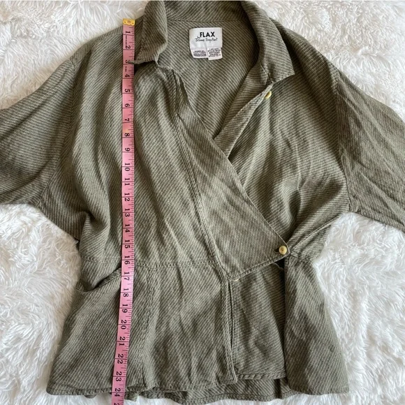 Flax Olive Green Women's Top - Picture 8 of 10
